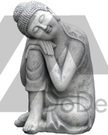 Betonowy Budda - figurka dekoracyjna