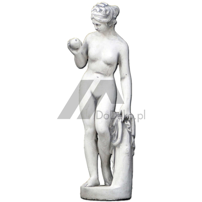 Betong skulptur av Eva med eple - 61 cm
