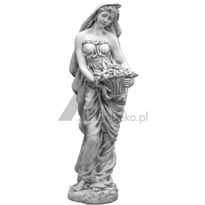 Dekorativ skulptur av en vakker kvinne