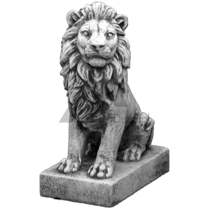 Dekorative figur - en løve sitter rett