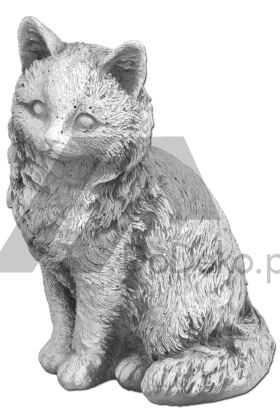 Kot z betonu - figura dekoracyjna