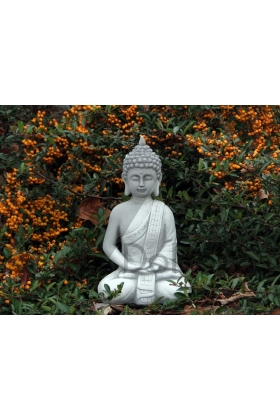 Betonowy młody Budda - medytacja
